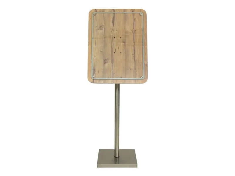 Securit® GLASS STAR Informationsdisplay 125 til 4xA4, eg - komplet kit