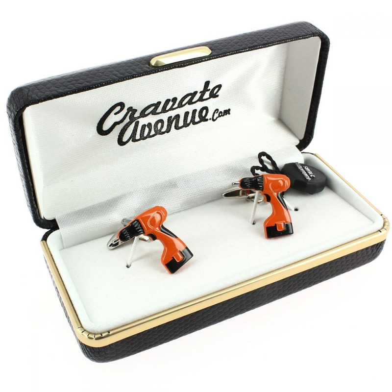 Boutons de manchette, Visseuse-dévisseuse Bricoleur orange