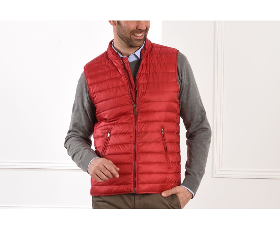 Doudoune sans manches homme Rouge - NIELS