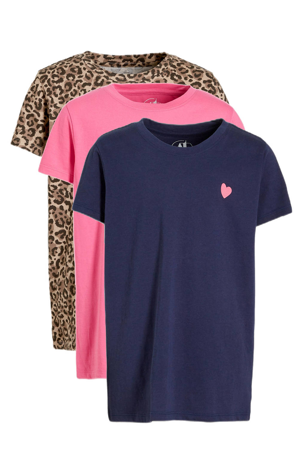 anytime T-shirt - set van 3 multi
