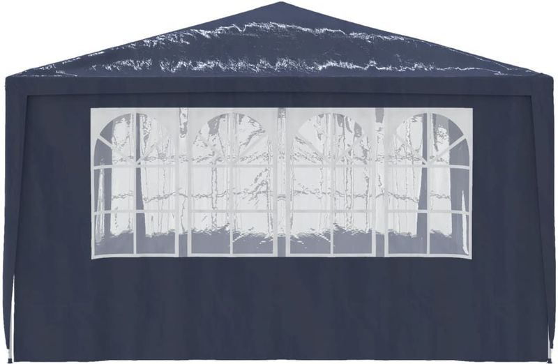 Partytent - Blauw - Polyethyleen - Roestbestendig Staal