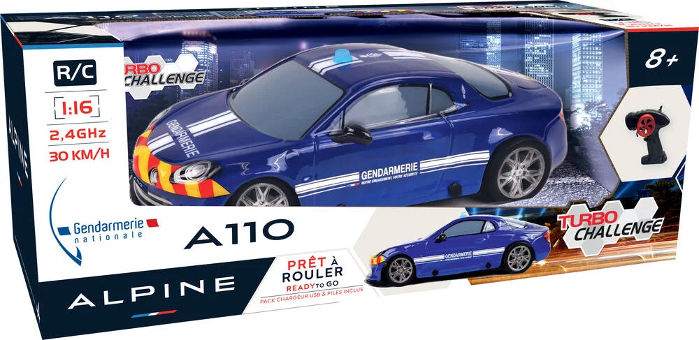 ALPINE RADIOCOMMANDE 1\/16 A110 GENDARMERIE 2.4 GHZ 29 CM