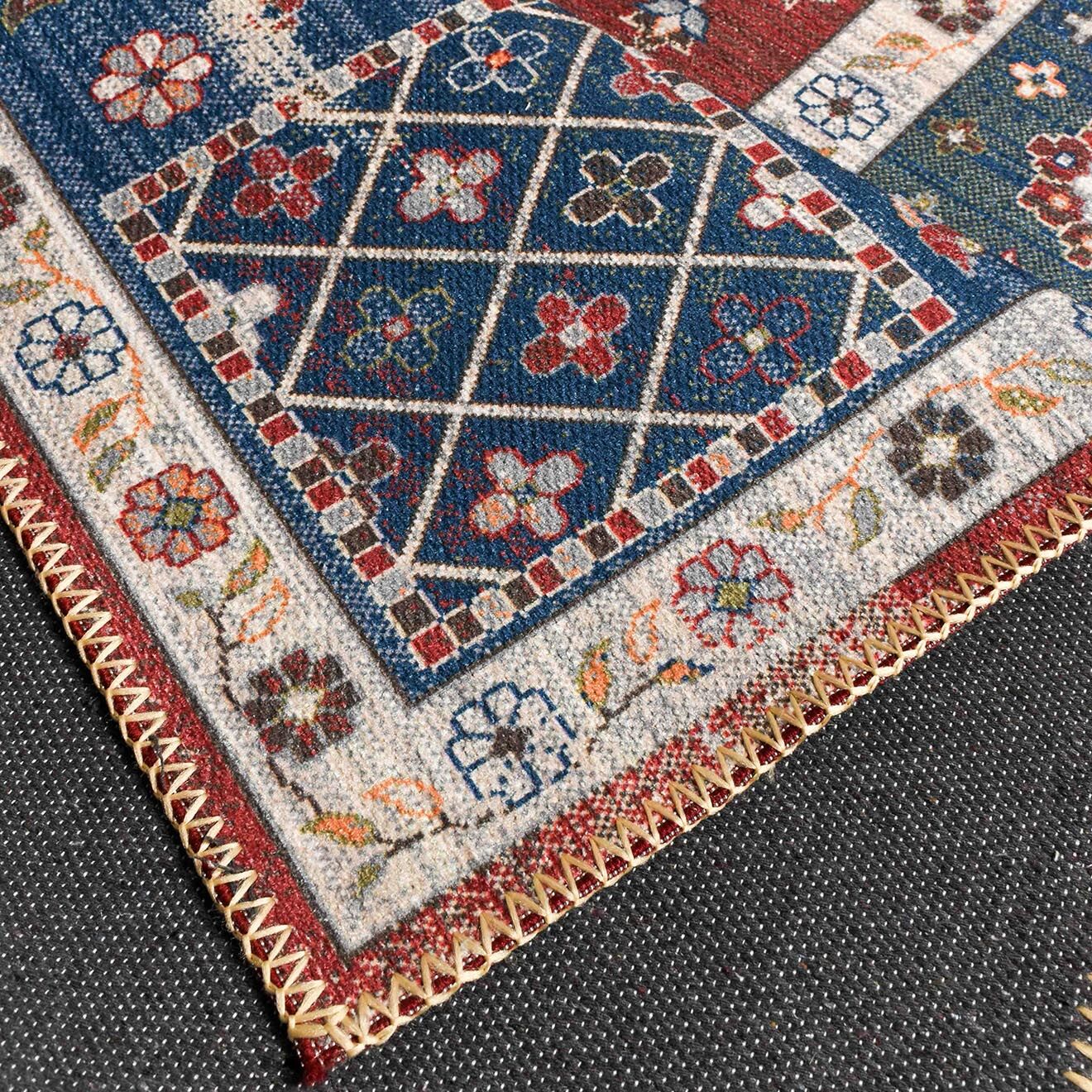 Nazar Rugs Tapis Radom 038 rouge/bleu - 160x230 cm