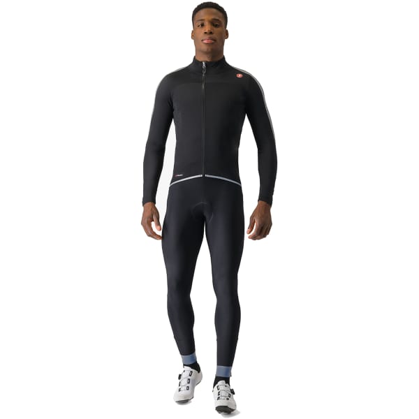 Veste vélo CASTELLI VESTE ULTRA RAIN CAPE BLACK/SILVER REFLEX