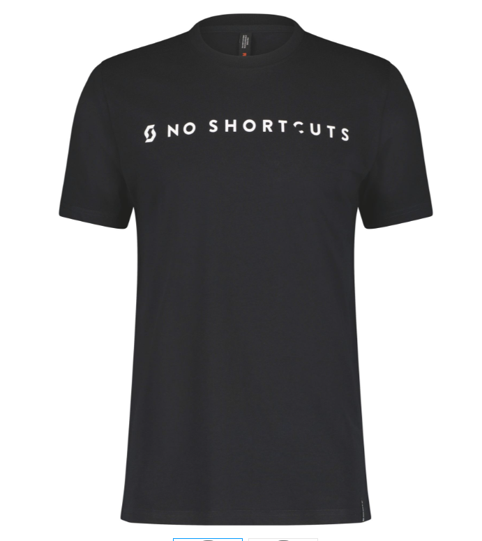 SCOTT NoShortcuts T-shirt, Sort