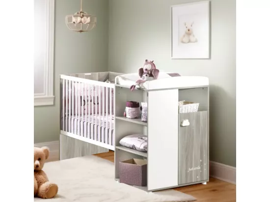 Lit Combiné 120x60 Evolutif en 90x190 en bois