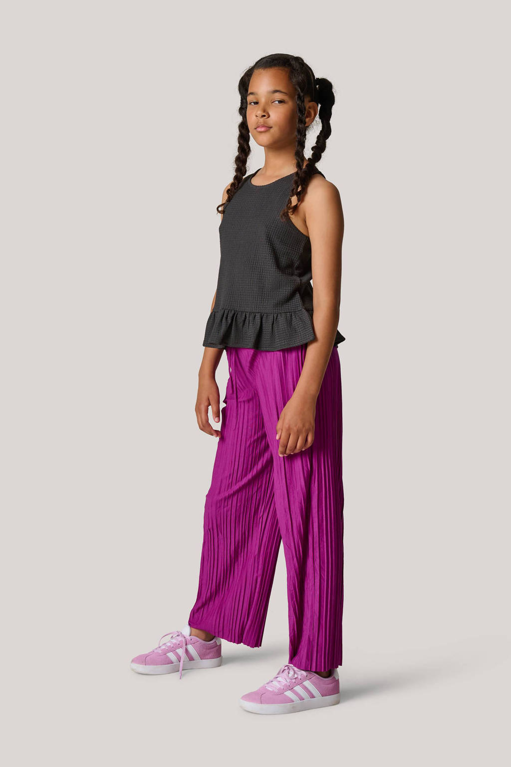 Shoeby wide leg broek paars
