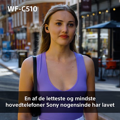 Sony WF-C510 trådløse in-ear høretelefoner - gul