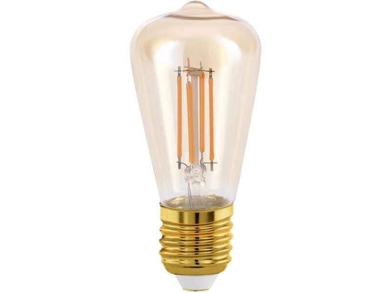 EGLO Leuchten Lampe 4 W E27 Warmweiss Filament LED-Glühbirne in antikem Vintage Design