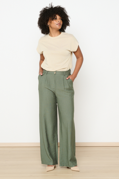 LolaLiza groene dames broek