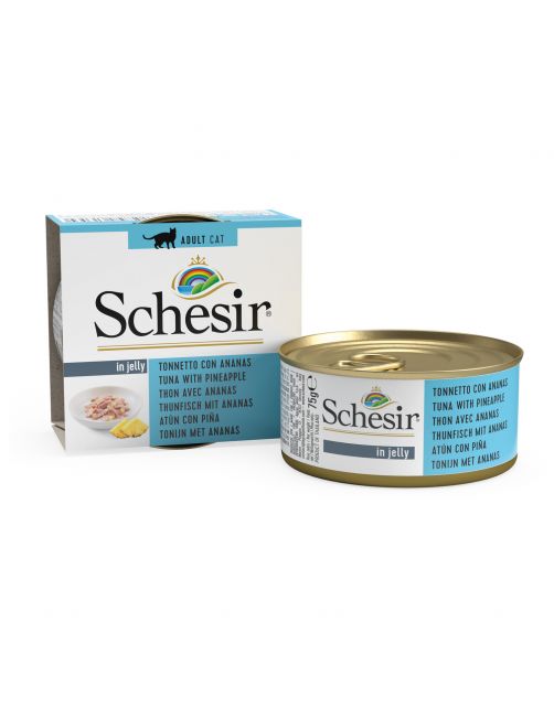 Schesir Kat Blik Gelei 75 g - Kattenvoer
