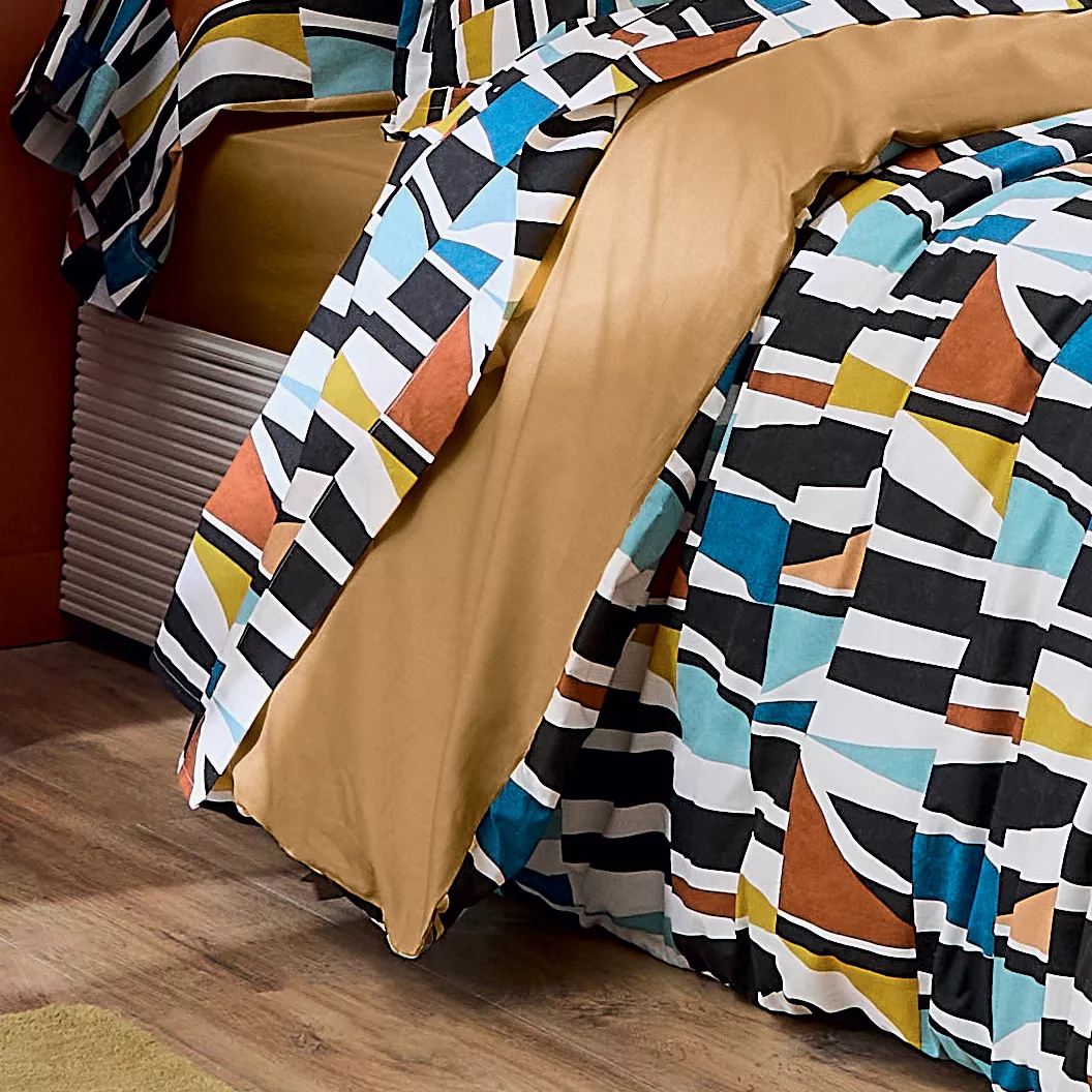 Drap plat coton (240 x 310 cm) Pietro Multicolore