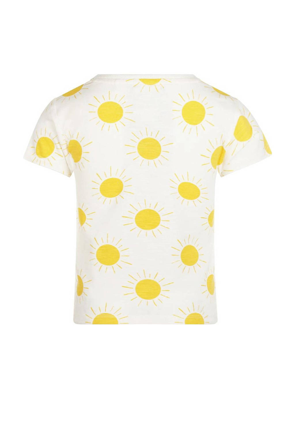 Koko Noko T-shirt met all over print geel