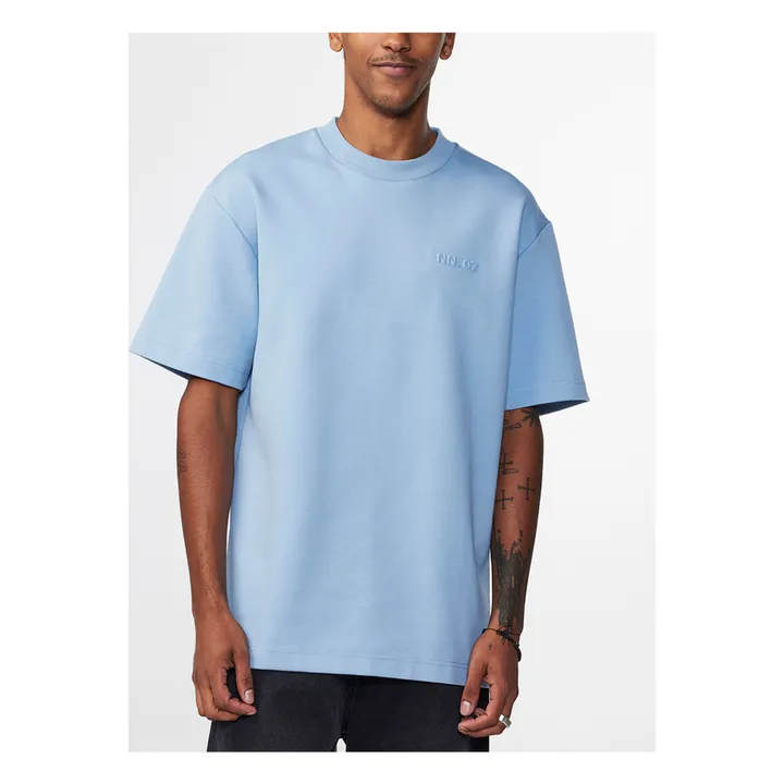NN. 07 T-shirt Nat Logo | Bleu
