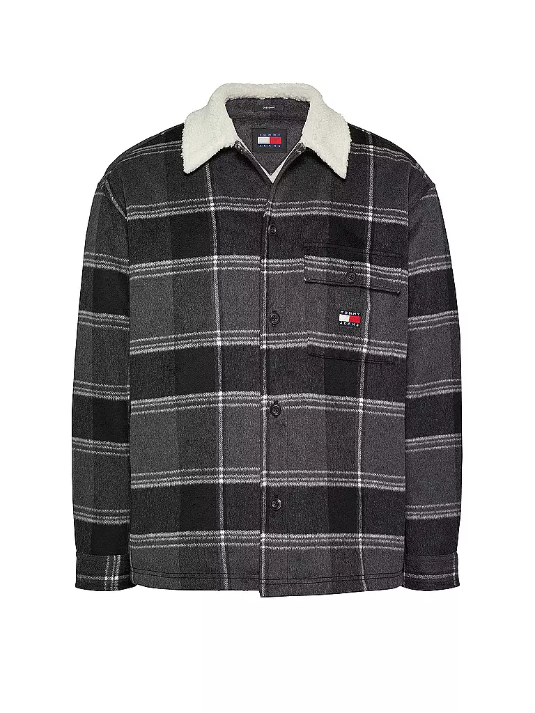 TOMMY JEANS Overshirt  schwarz