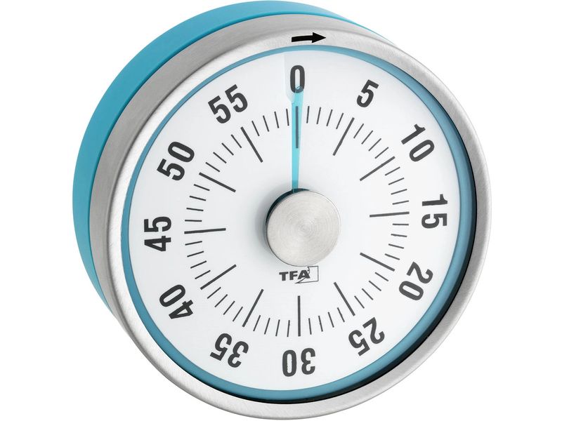 TFA Dostmann Küchentimer Puck Türkis Timer für die Küche