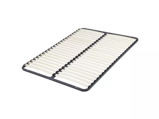 Sommier démontable + pieds 140x190 22 lattes - 44 lattes bois - Fabrication française