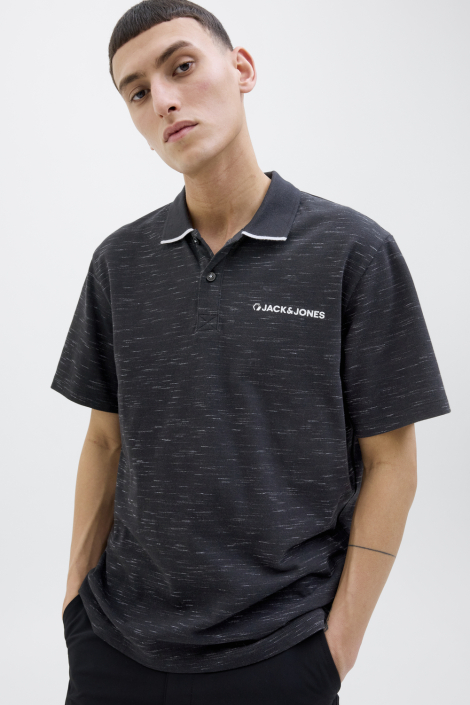 Jack & Jones zwarte heren polo