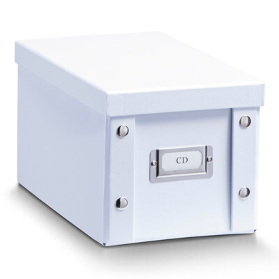 Zeller CD Box, 16 x 28 x 15 cm, 6.9 l, weiss