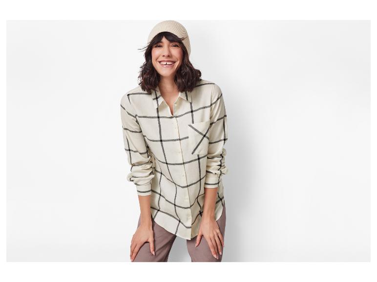 Flanellen dames blouse