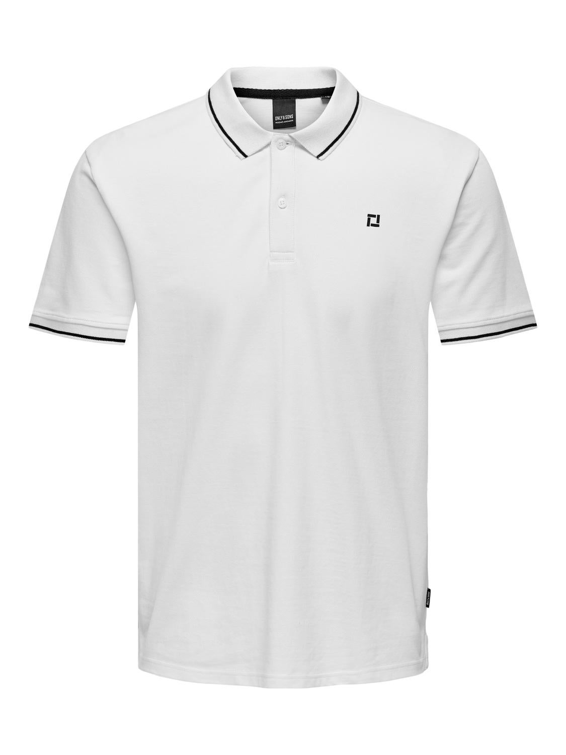 ONSFLETCHER Polo Bright White