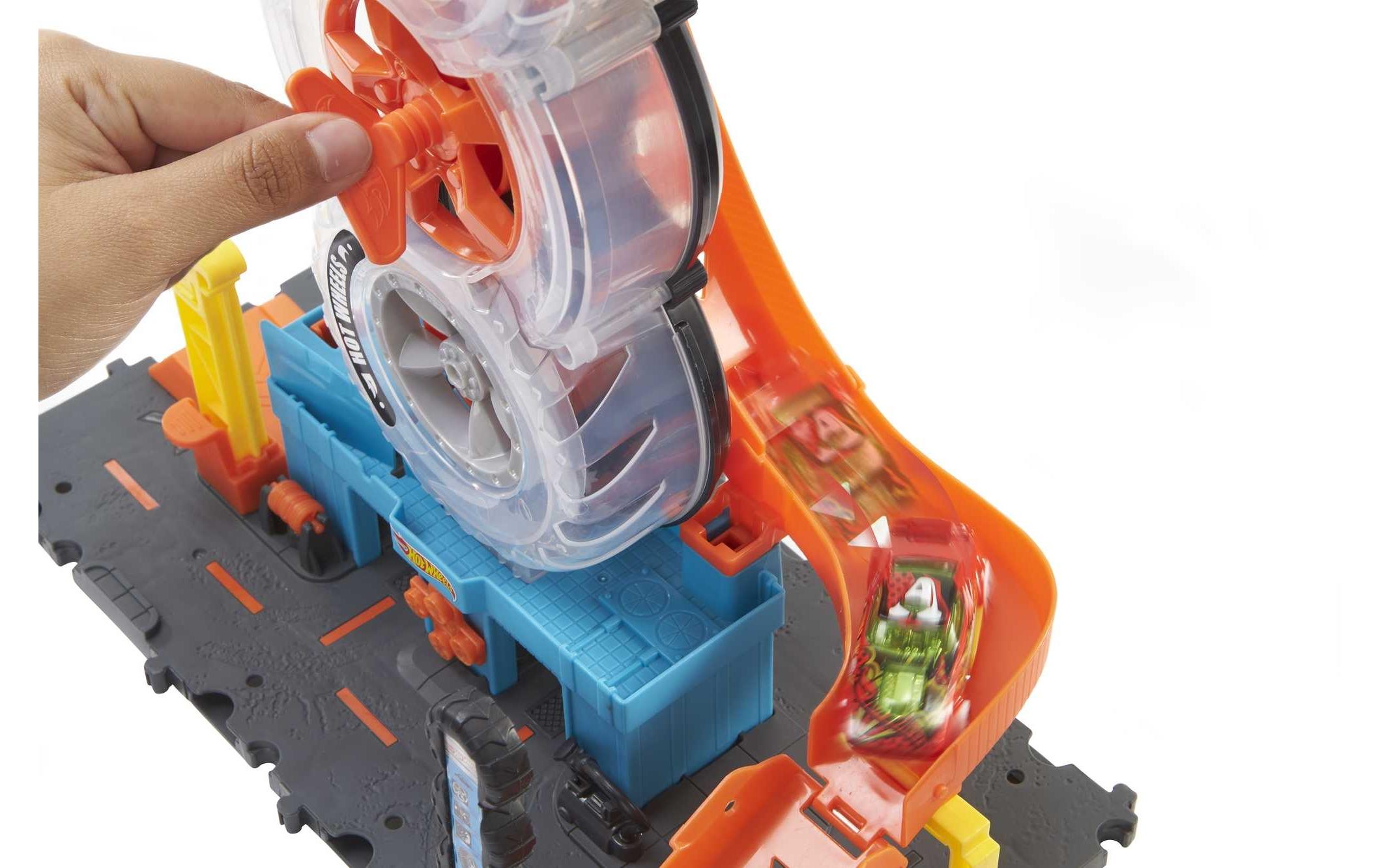 City Super Reifen ShopCooles Spielset aus der Hot Wheels City-Kollektion