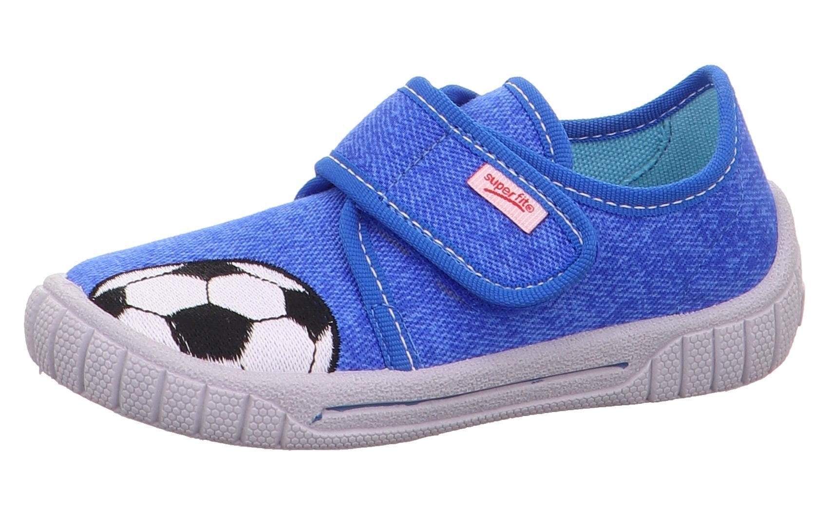 Superfit Hausschuh »Bill WMS: Mittel«  Kindergarten Schuh im Jeans-Look, Grössenschablone zum Download