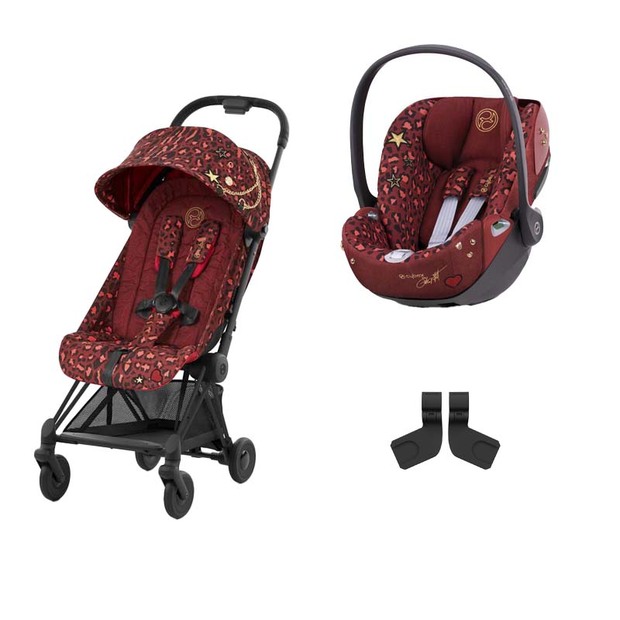 Poussette DUO Coya Matt Black + Cloud T Rockstar - CYBEX