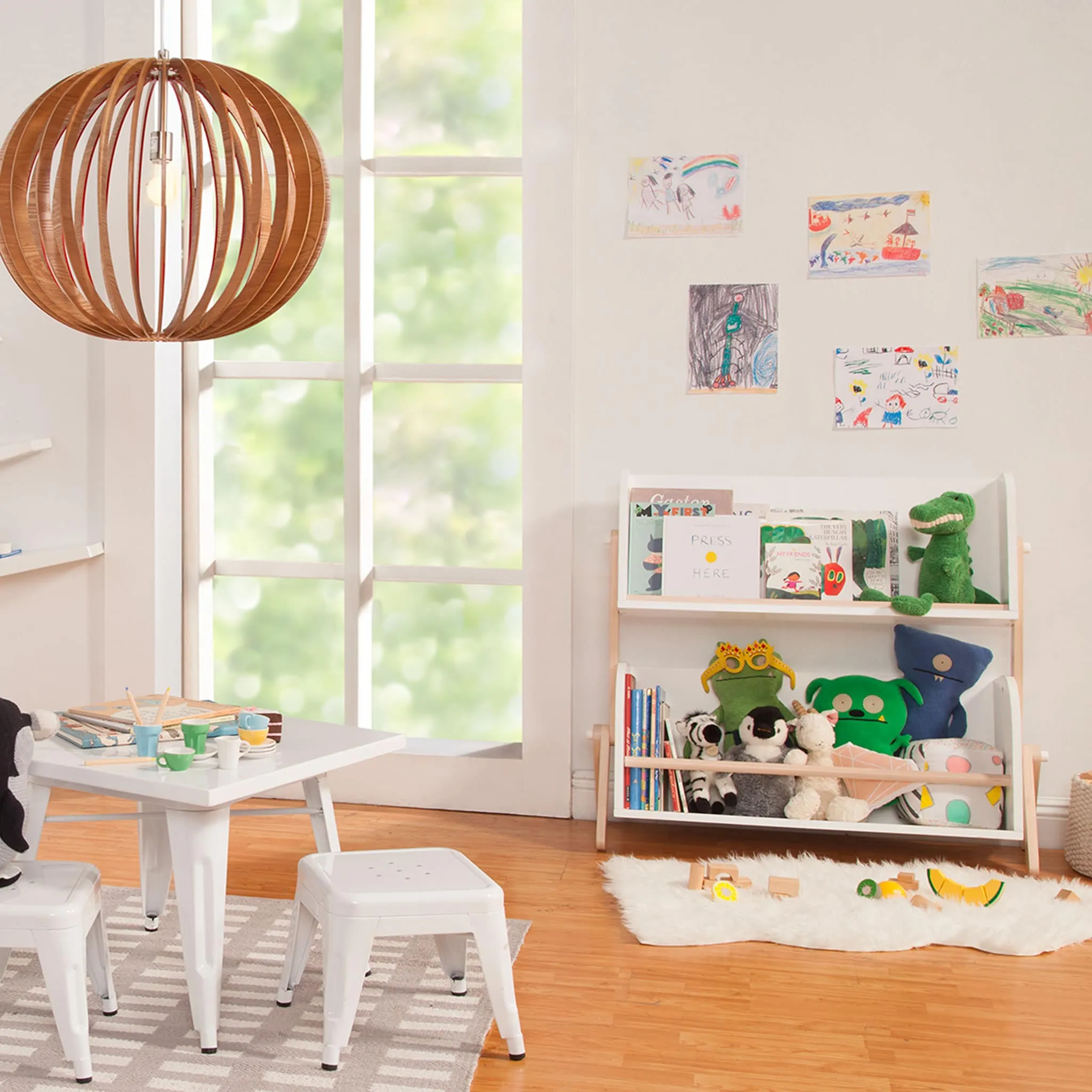 Babyletto Bibliothèque Étagère Tally - Blanc  Naturel Lavé