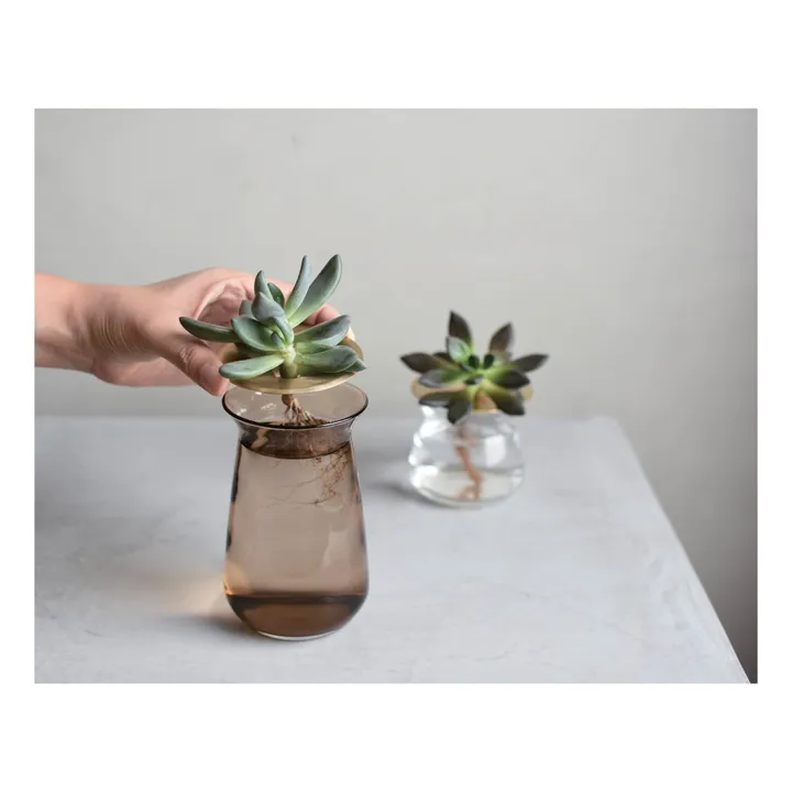 Kinto Vase en verre Luna | Marron