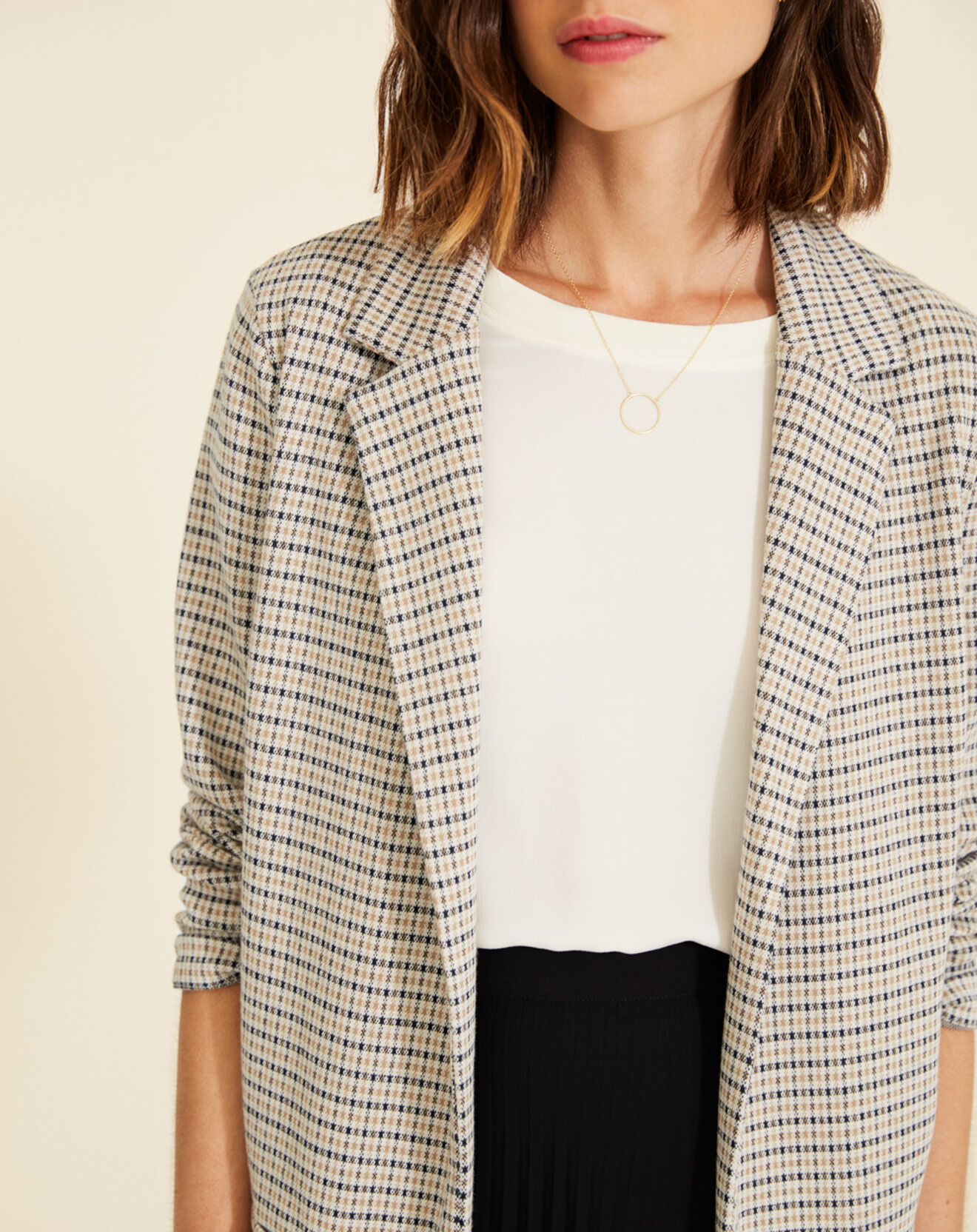 Yerse Blazer Mickaela à carreaux multicolore