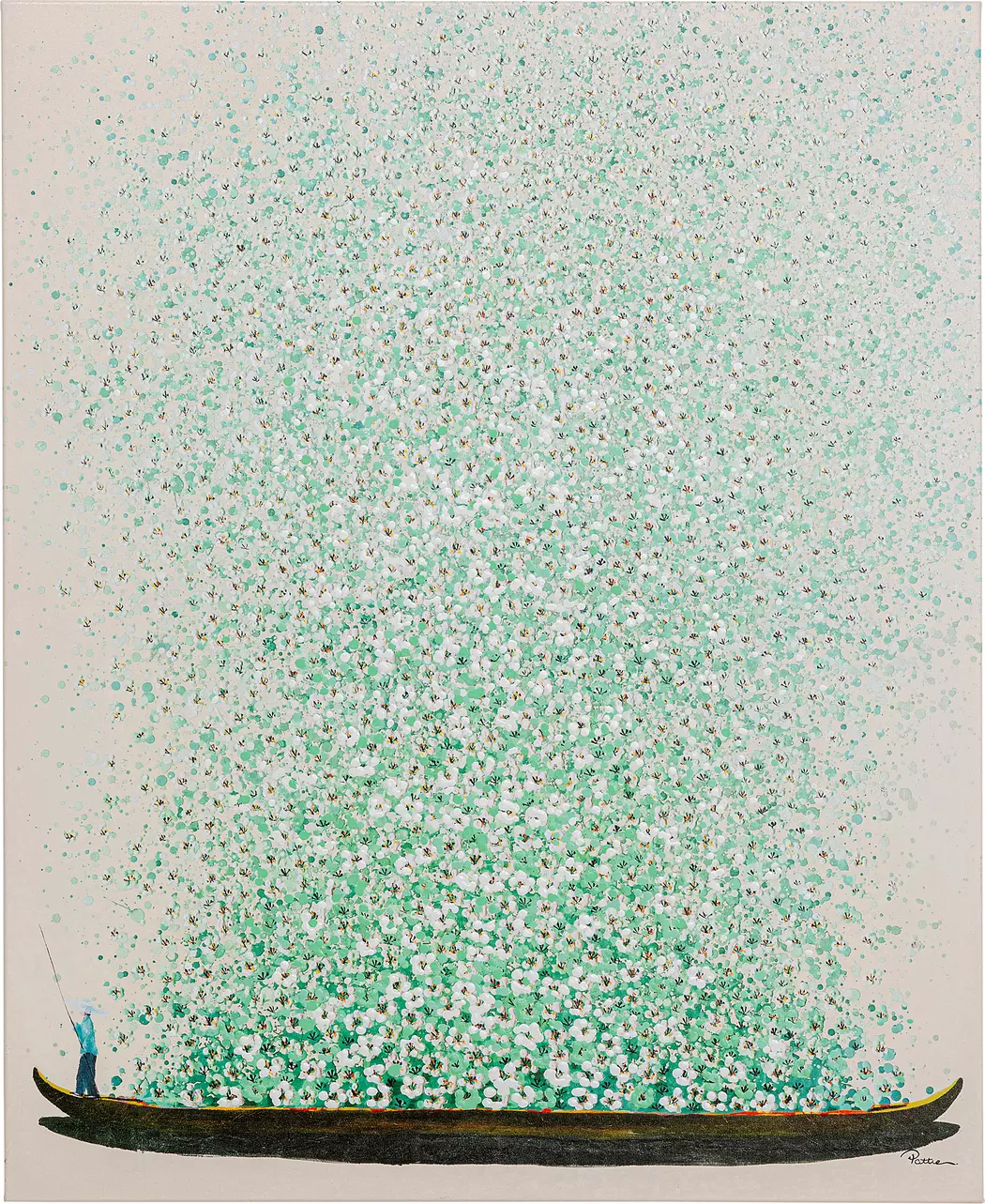 Wandbild 80 x 100 cm Flower Boat 54352