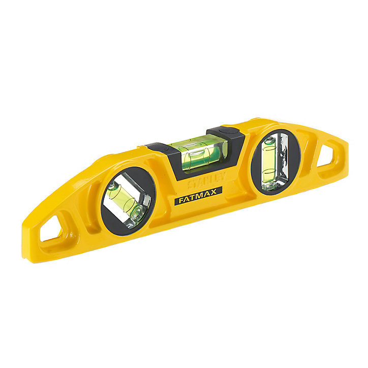 Niveau à bulle torpedo Stanley Fatmax 3 fioles 12 cm