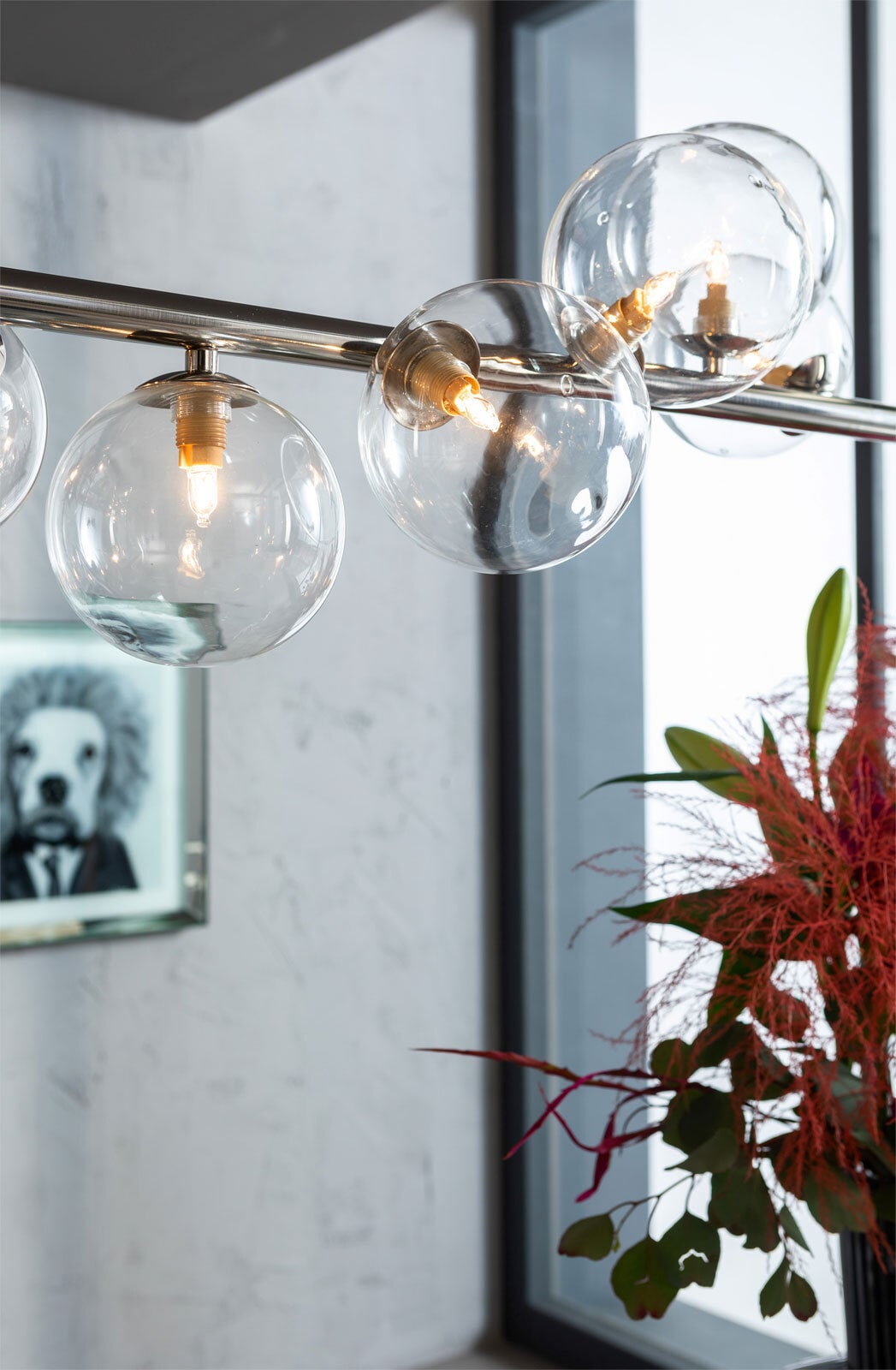 KARE DESIGN Retrofit Pendellampe SCALA BALLS chromfarbig