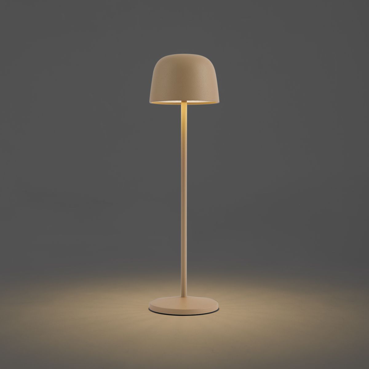 Tafellamp beige incl. LED oplaadbaar met laadstation IP65 - Raika