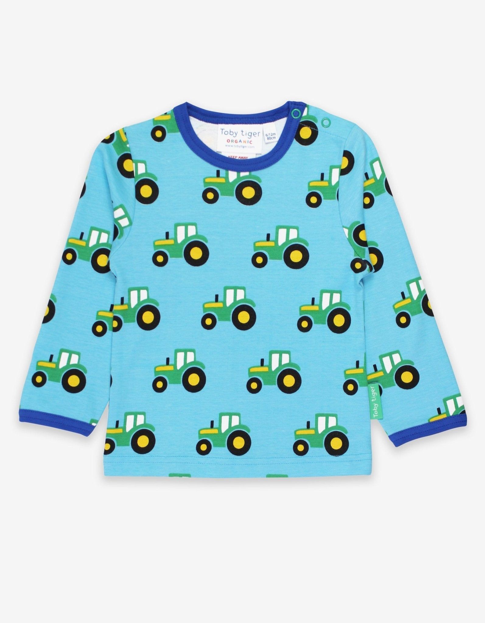 Toby Tiger Langarmshirt mit Traktor Print