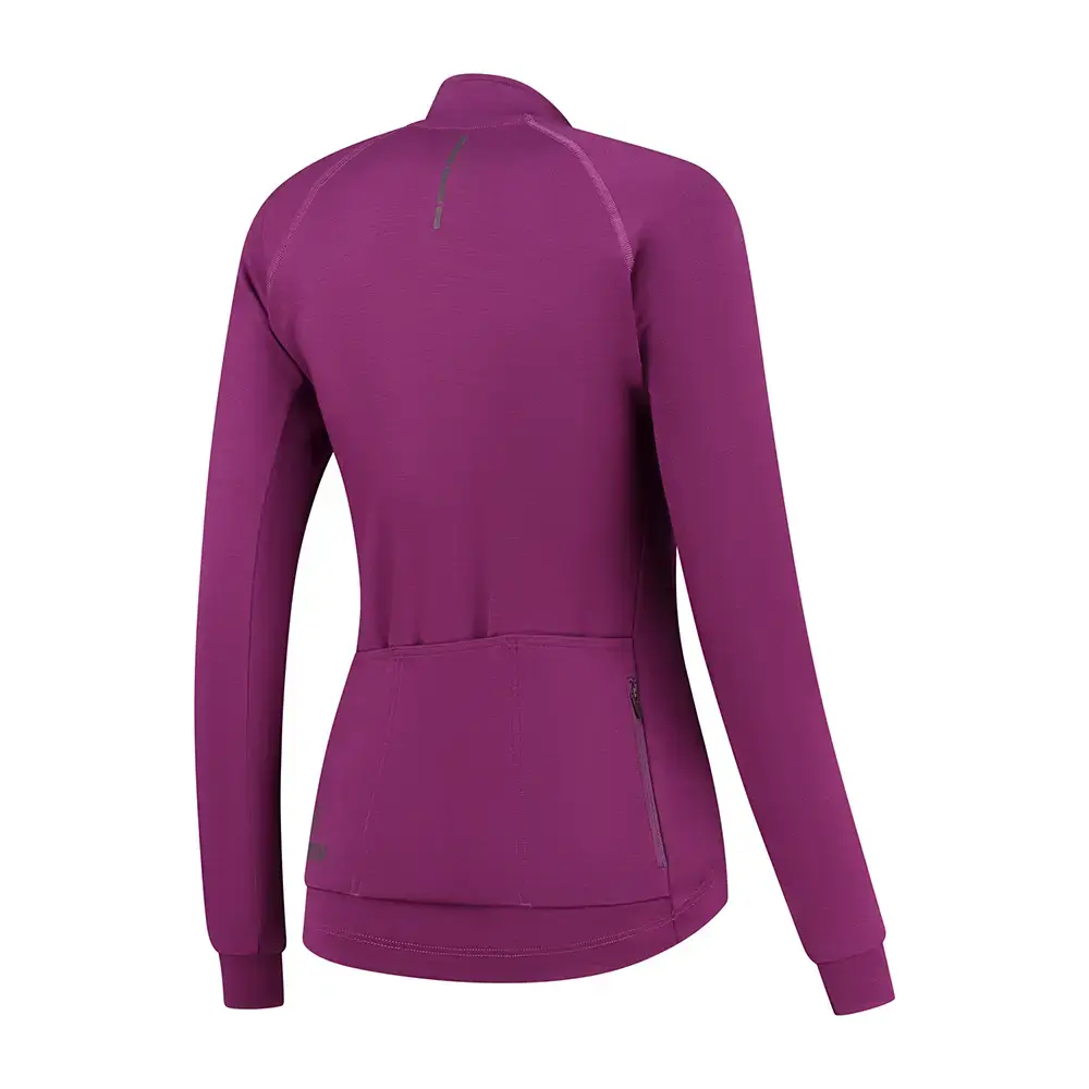 FUTURUM ROSA Merino Fietsshirt Lange Mouwen Roze/Paars Dames