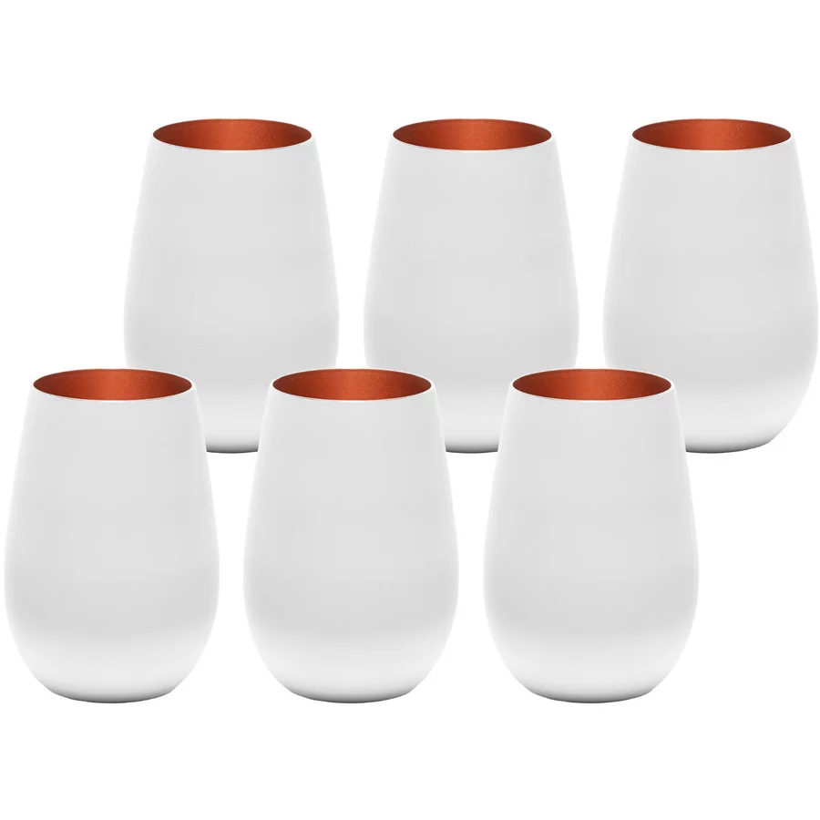 Stölze Lausitz Becher Elements 465 ml 6er Set weiß-bronze