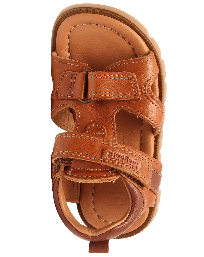 Leder-Sandalen ALEK in cognac