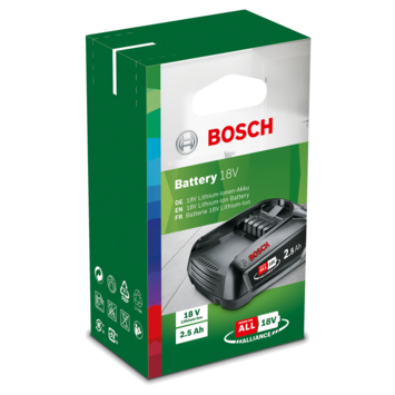 Bosch 18V accu 2.5Ah voor het 'Power for All' accuplatform van Bosch, Gardena en o.a. Gloria