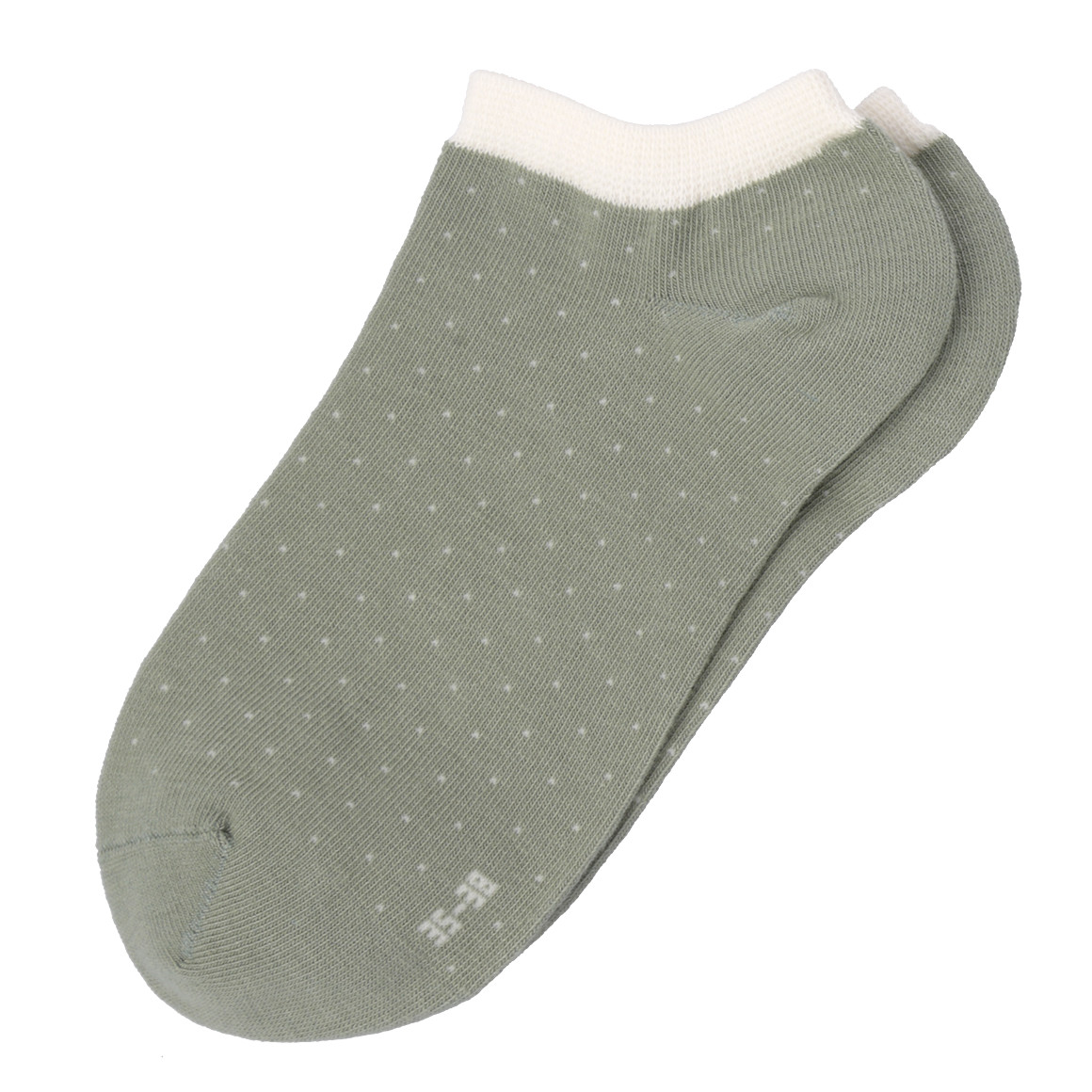 Gina Benotti 4 Paar Damen Sneaker-Socken im Set dunkelgrün / creme