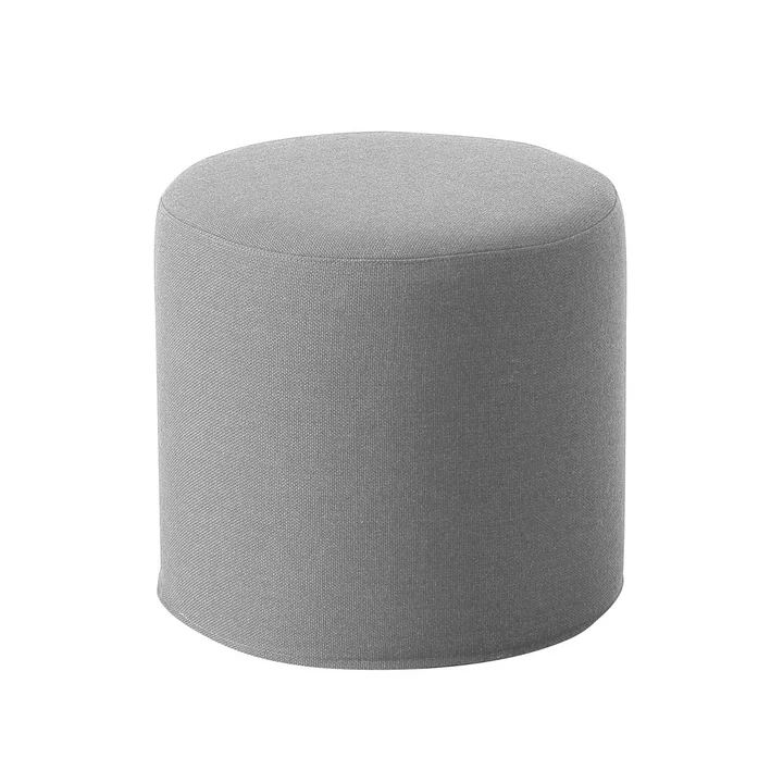 Softline - Drum Hocker / Beistelltisch hoch, Ø 45 x H 40 cm, Vision hellgrau (445)