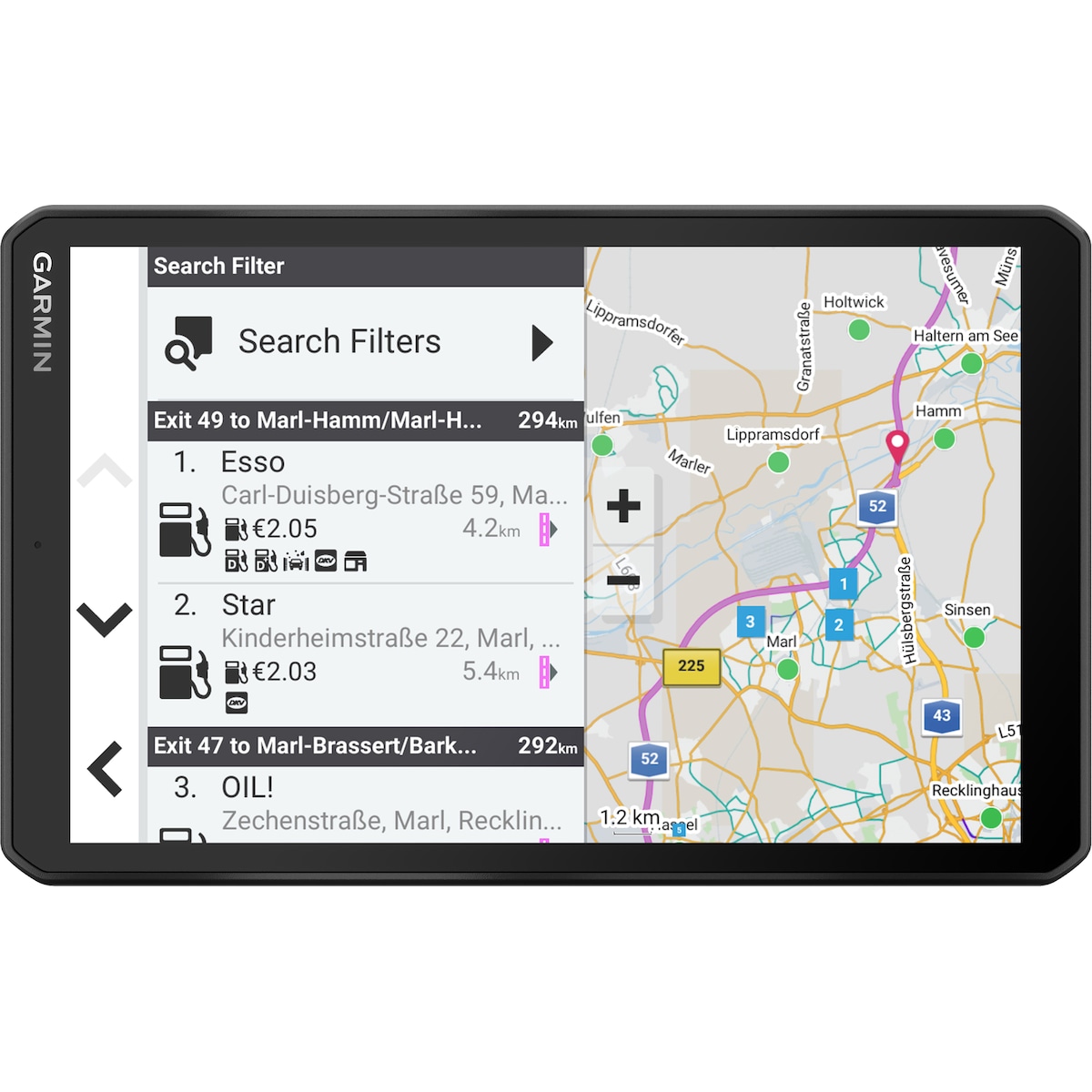 Garmin dēzl LGV810 GPS for lastebiler