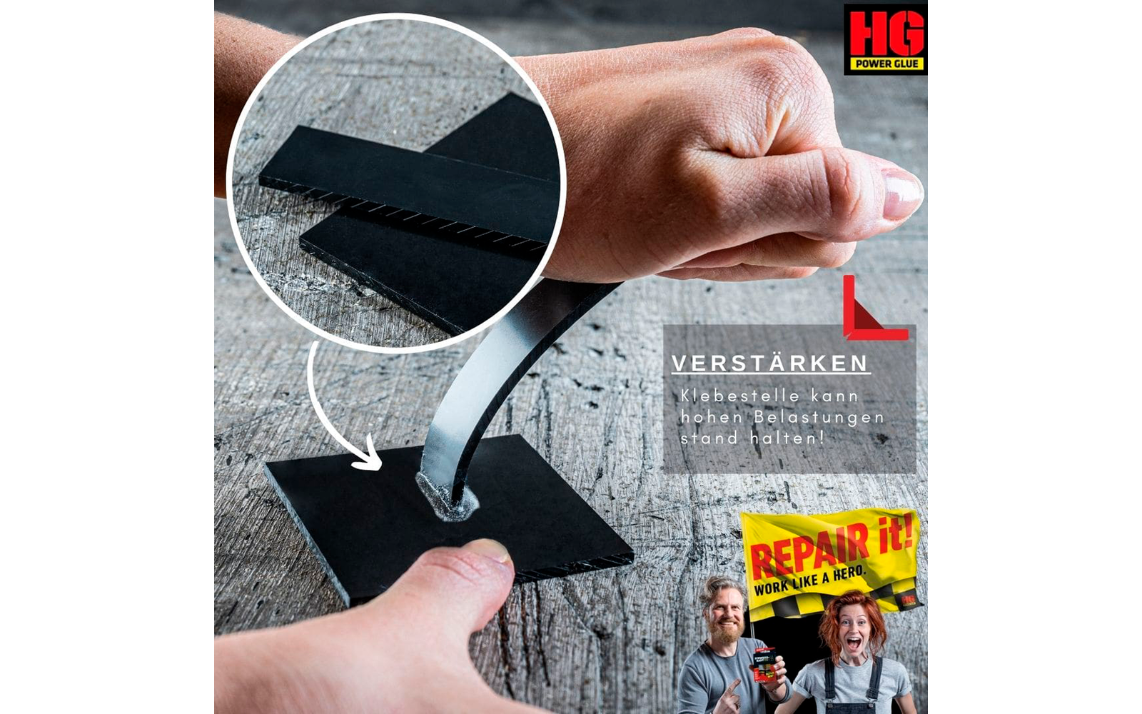HGPower Glue Schweißnaht aus der Flasche Klebstoff Reparaturset Mini 2-teilig