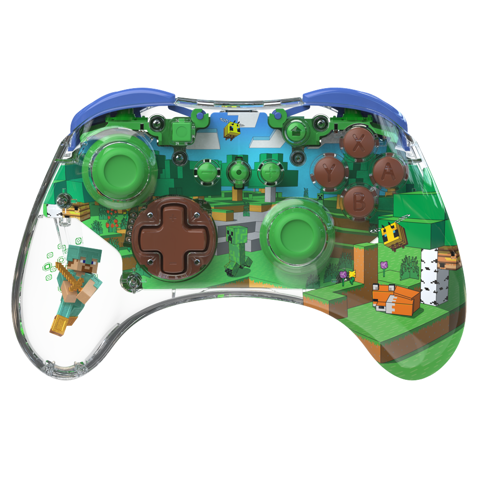 PDP REALMz - Wireless Controller - Minecraft Forest Biome