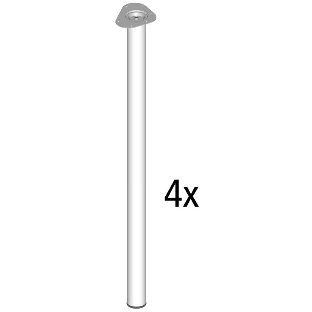 BORDBEN ELEMENT-SYSTEM4 STK. Ø60 X 700 MM HVIT