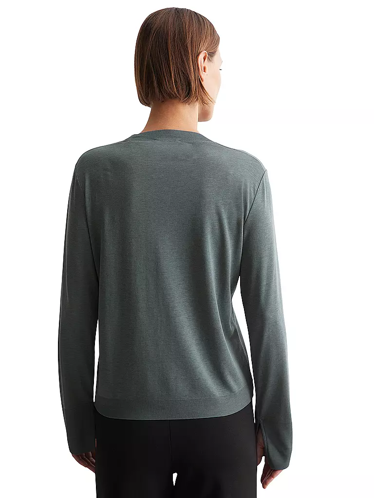 MARC O'POLO Langarmshirt  dunkelgrün