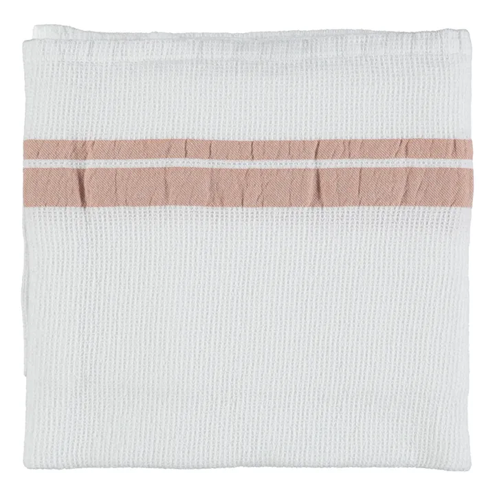 Camomile London Serviette de bain waffle en coton | Terracotta