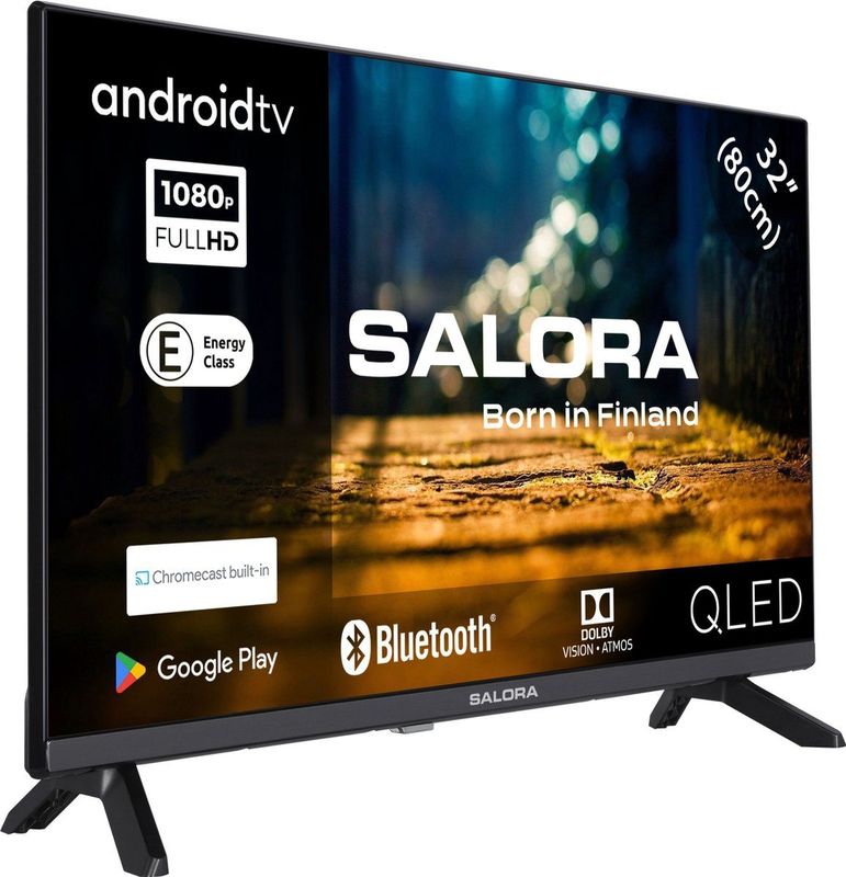 Salora - 32QLED6000 - QLED TV - Zwart - 32 Inch - 4K Ultra HD