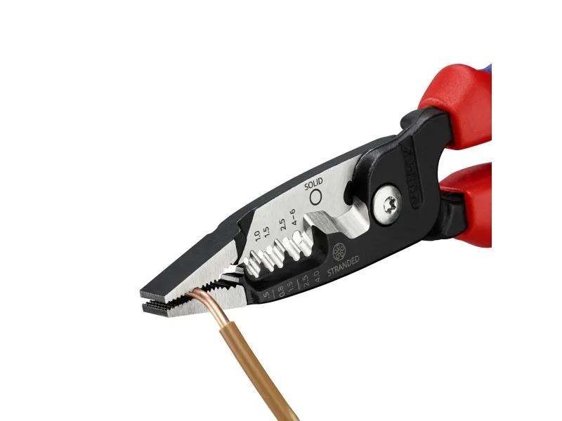 Knipex 13 72 200 ME, 296 g, Sort, Blå, Rød, Rustfrit stål